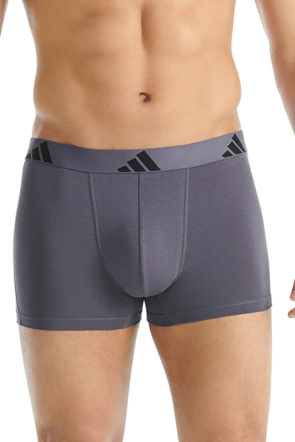 Adidas Pack de 3 b&oacute;xers de algod&oacute;n Active Flex gris