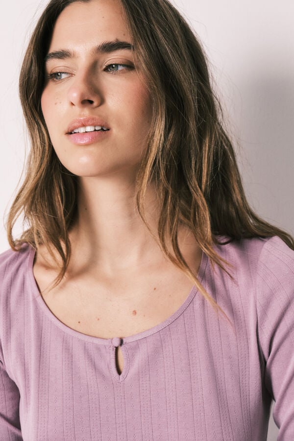 Women'secret Roze duga pidžama sa cvetnim dezenom Roze