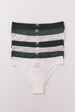 Women'secret Pack 7 bragas brasile&ntilde;as gatitos multicolor