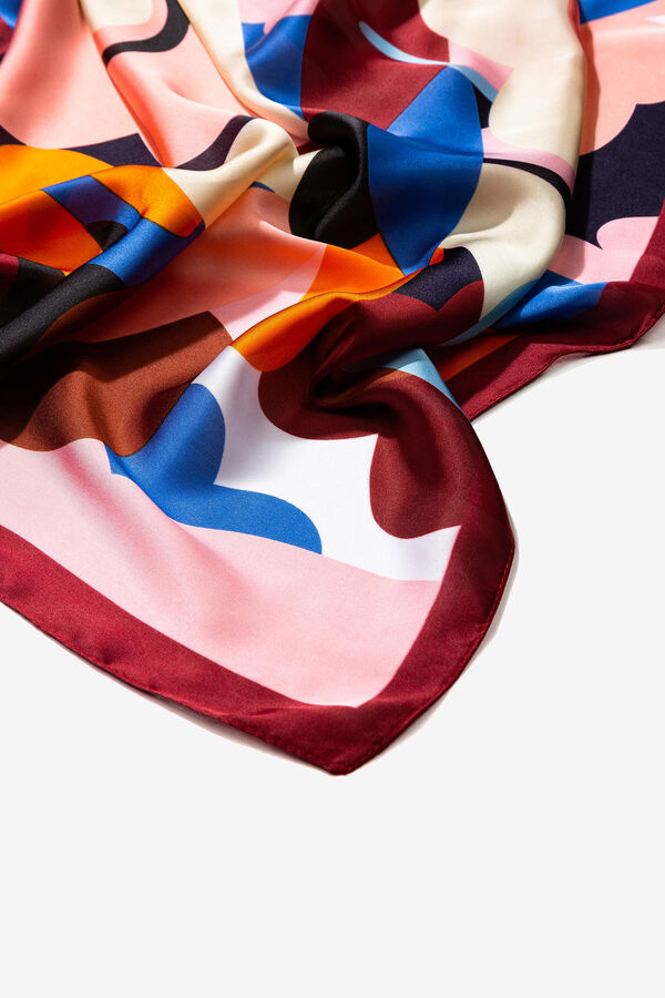 Vilanova Floral Satin Bandana pink