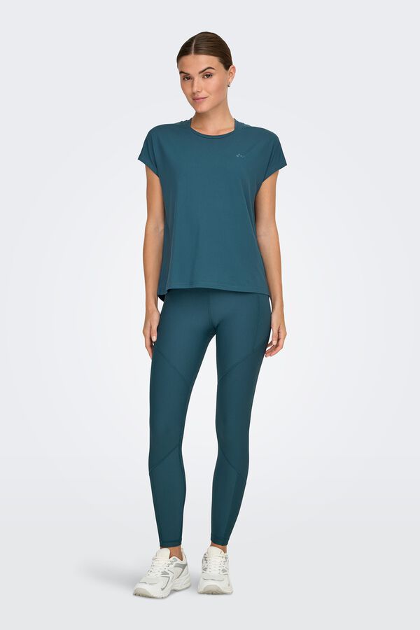 Only Play Camiseta manga corta deportiva azul