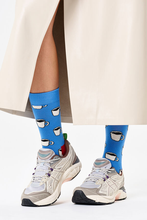 Happy Socks Unisex My Cup Of Tea Socks blue