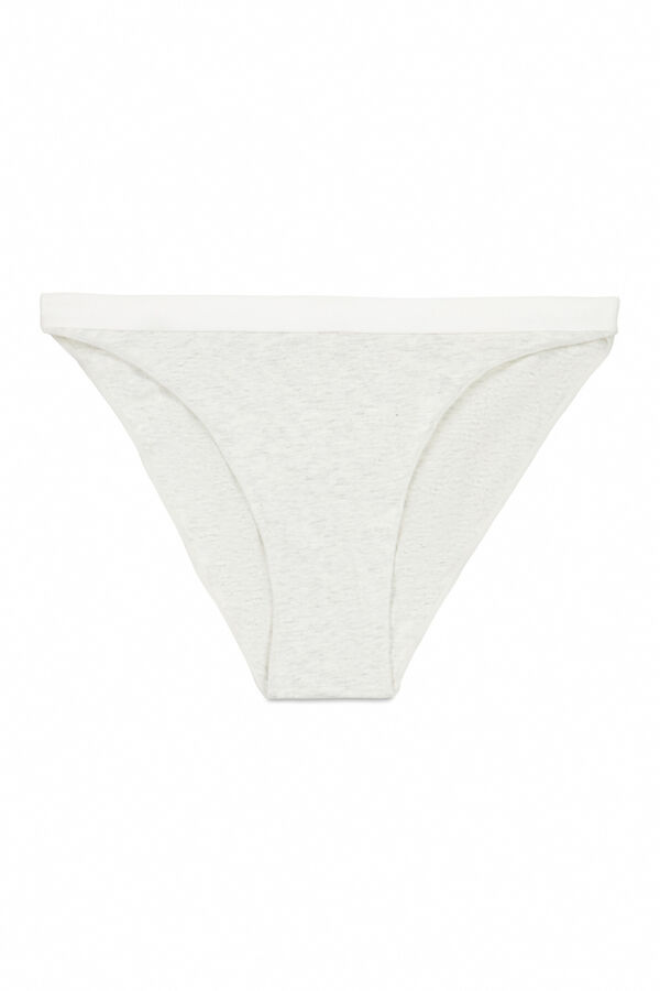 HI&BYE 3 darabos klasszikus női alsók kék, szürke és világoskék színben kék