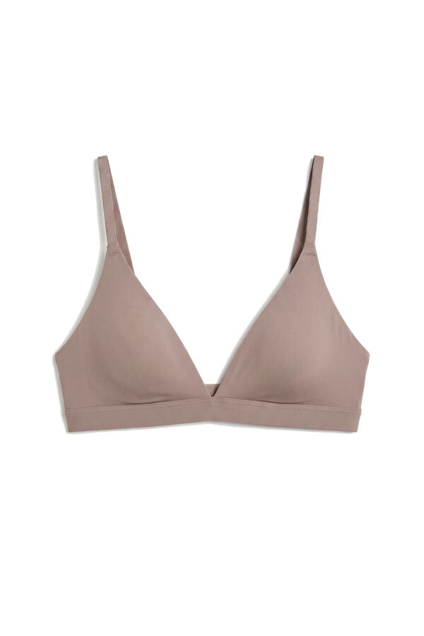 Women'secret Braon trouglasti grudnjak bez &scaron;ava LOVELY Braon