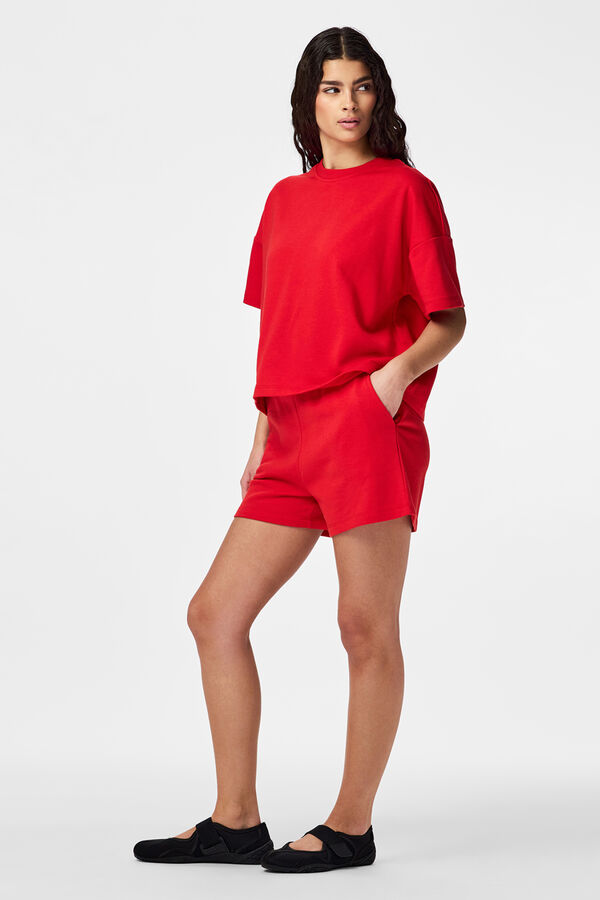 Pieces Ch&aacute;ndal corto jogger rojo