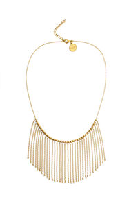 Singularu Collar Regina Acero Ba&ntilde;o Oro