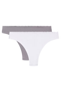 DIM Pacote de 2 tangas de algod&atilde;o da linha Body Touch Cotton 