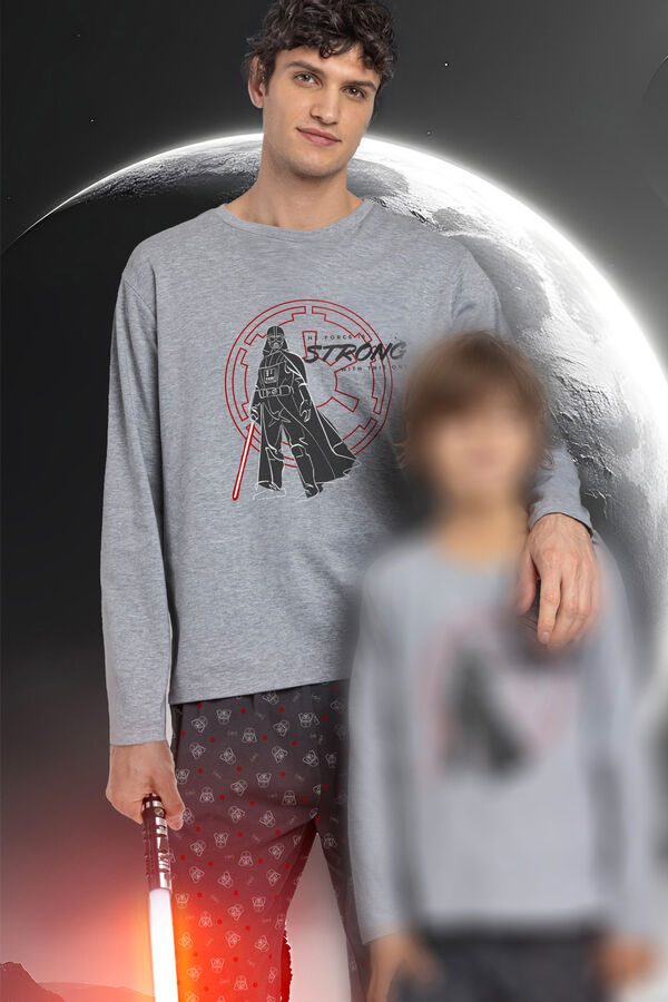 Admas Men's Star Wars print long pyjamas gris