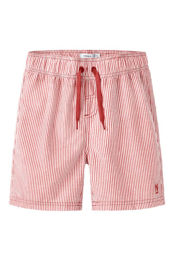 Name It Ba&ntilde;ador de ni&ntilde;o de rayas rojo