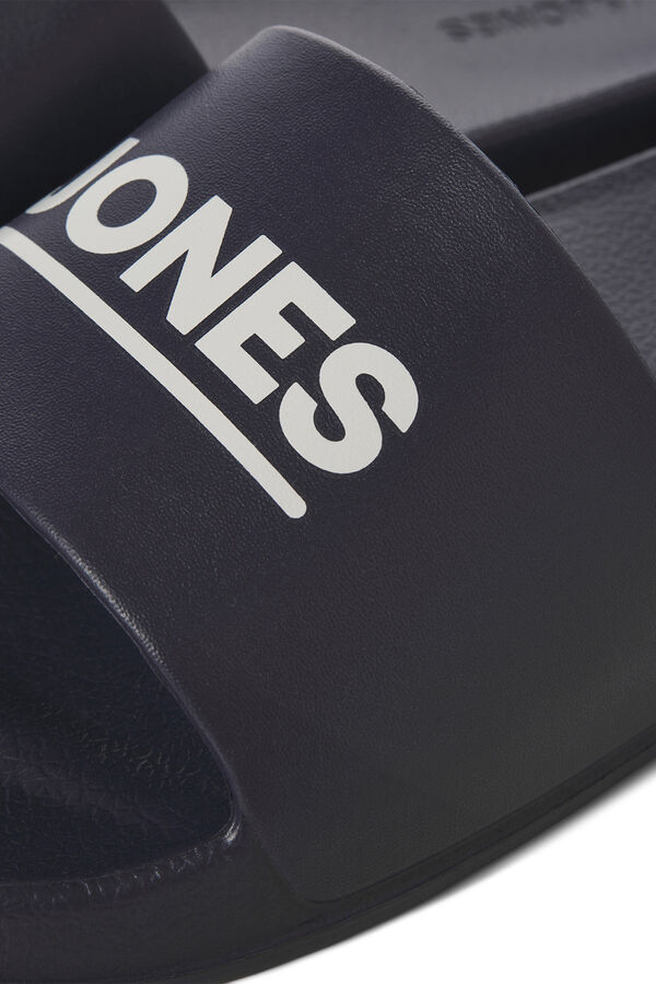 Jack & Jones Claquette &agrave; logo contrastant bleu