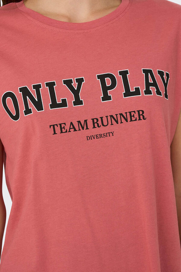 Only Play T-shirt team runner vermelho