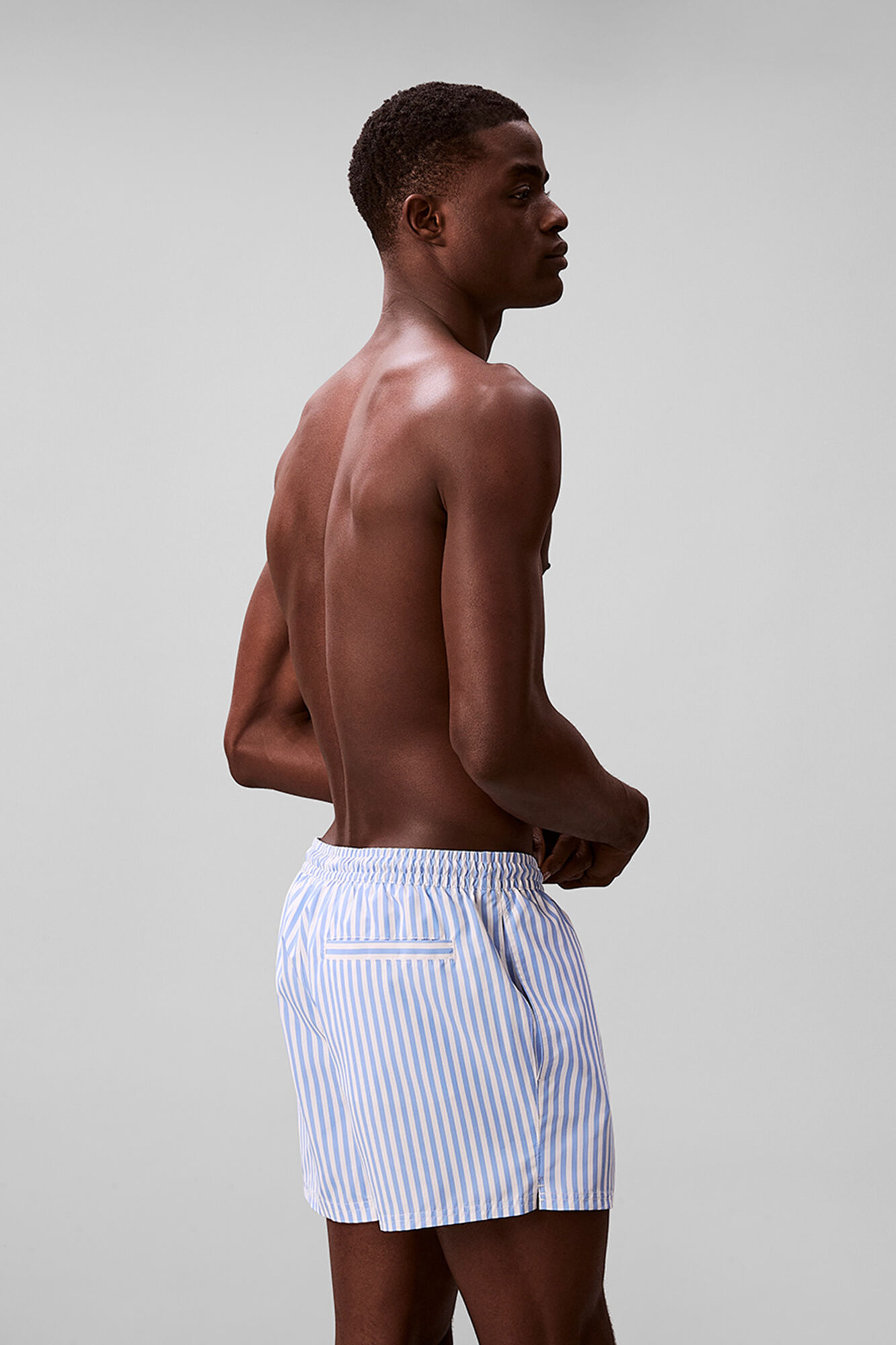 Calvin Klein Ba&ntilde;ador corto rayas cord&oacute;n