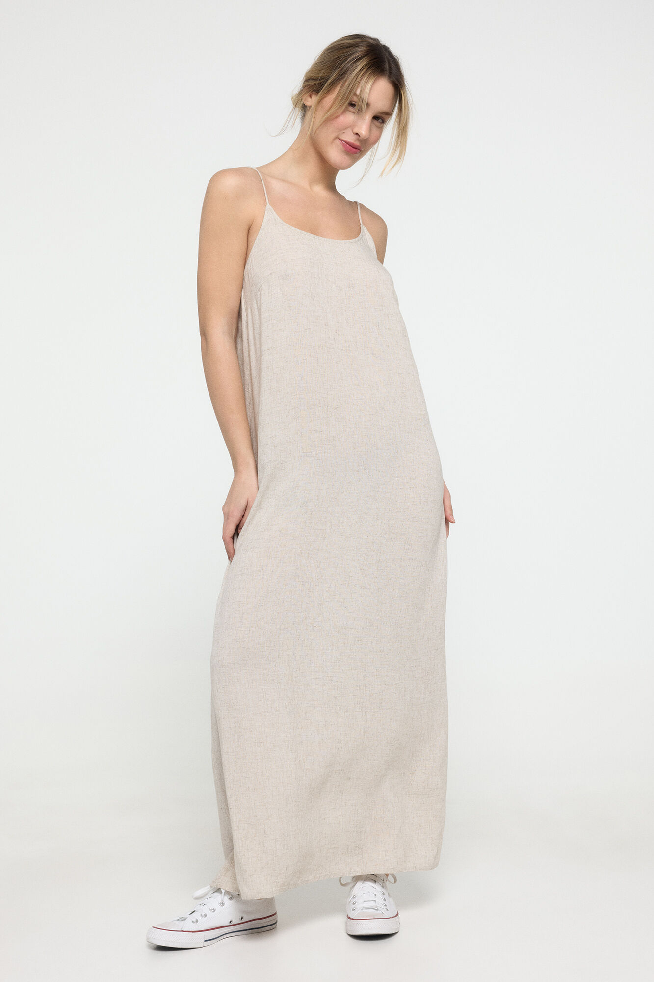 Pieces Vestido longo de linho