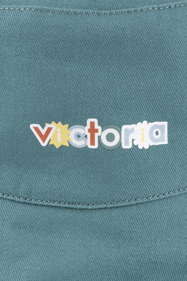 Victoria Gorro tipo bob reversible rayas verde