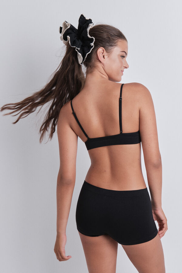 HI&BYE Black seamless boxer panty black