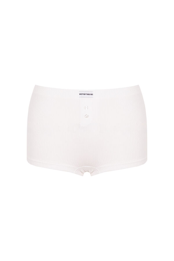 Women'secret Beli bez šavova bokserice Bela
