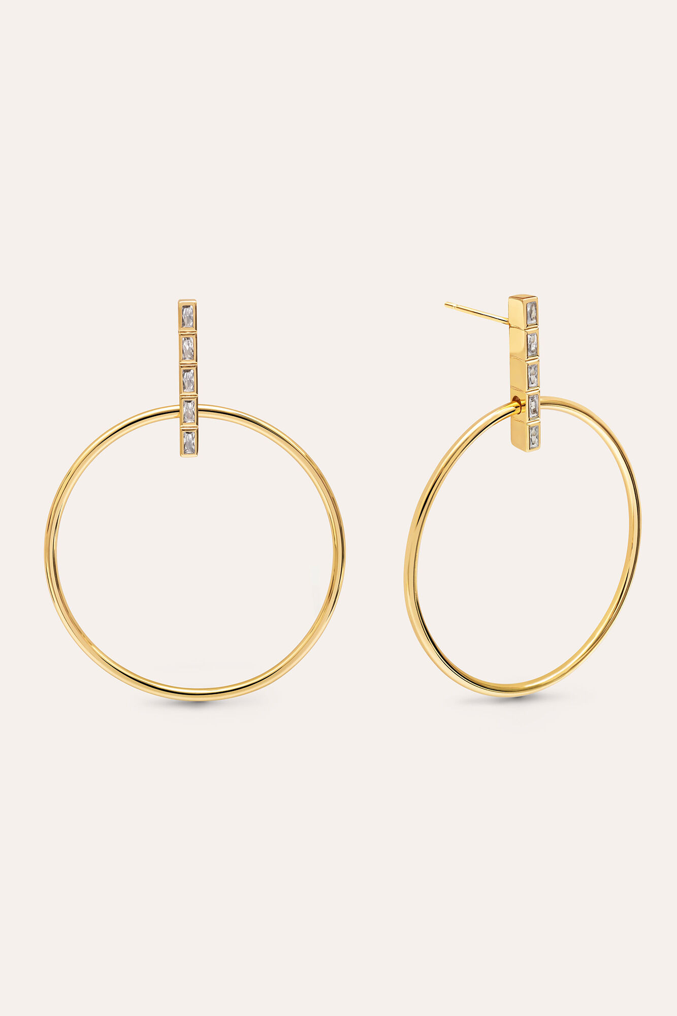 Singularu Pendientes Ophelia Ba&ntilde;o Oro