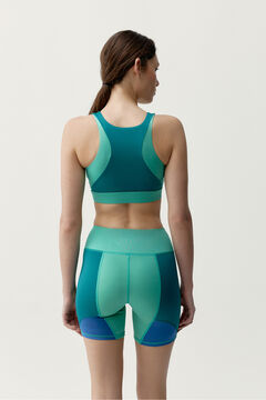 Born Living Yoga Top Darana desportivo verde e azul