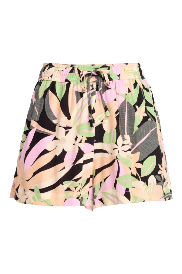 Womensecret Women's beach shorts with elasticated waist - Lekeitio Break  Print