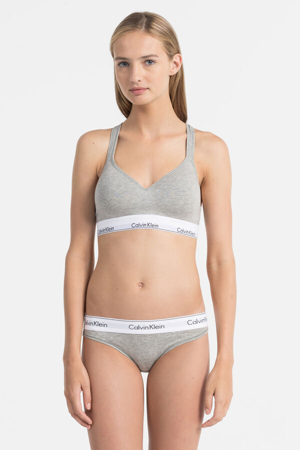 Womensecret Modern Cotton elasticated waist panties gris