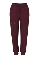 Pieces Casual burgundy tracksuit trousers Aesthetic club purple