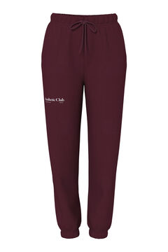 Pieces Pantal&oacute;n ch&aacute;ndal casual burdeos Aesthetic club