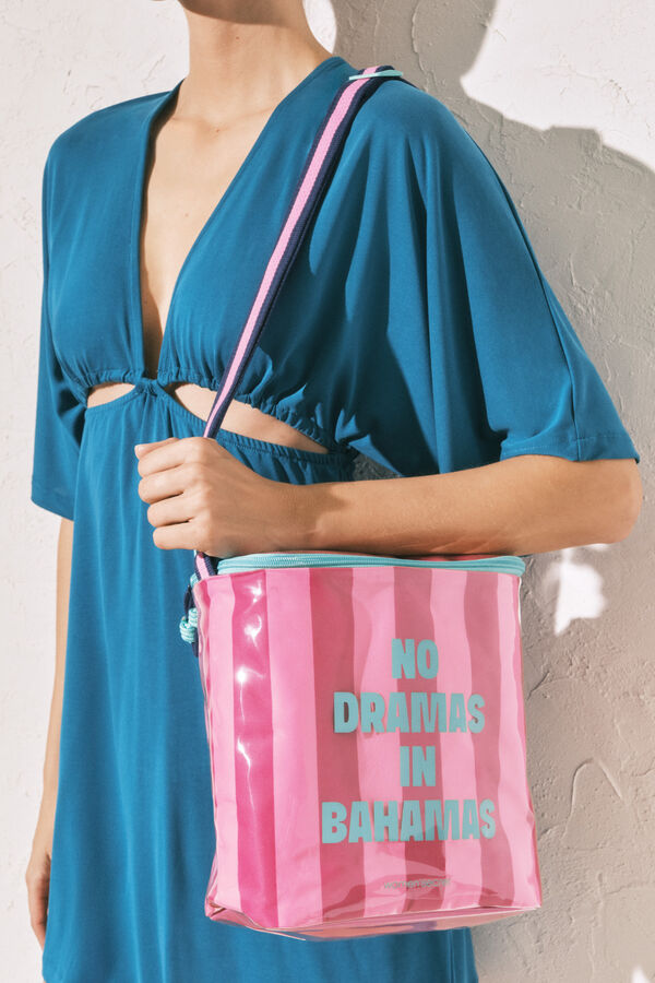 Women'secret Roze rashladna torba na pruge Roze