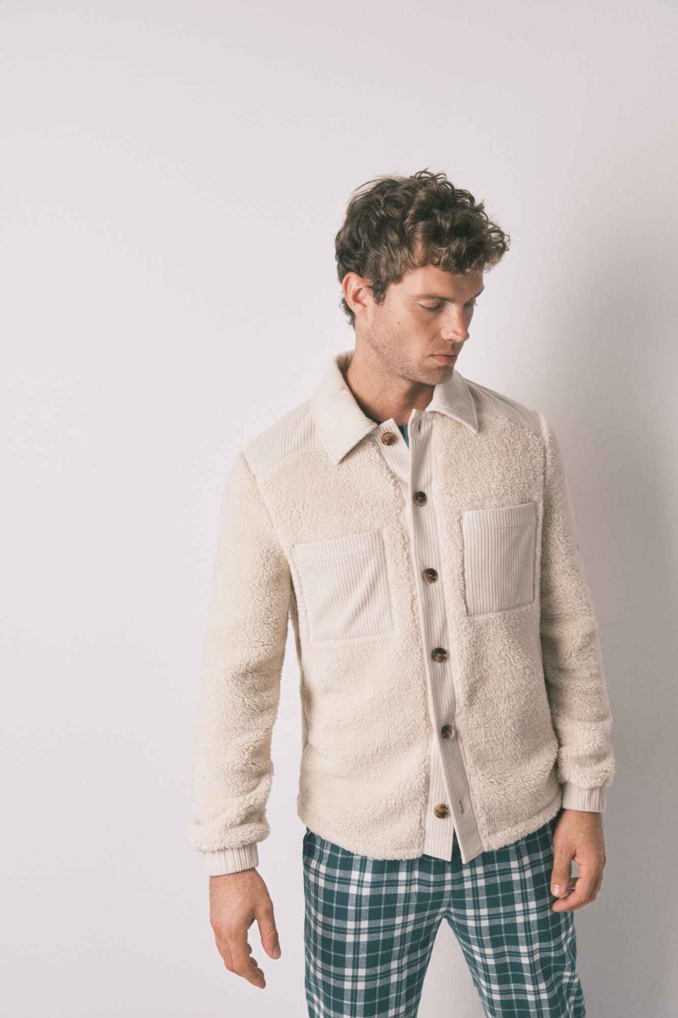 Women'secret Bela haljina od vo&scaron;tane tkanine