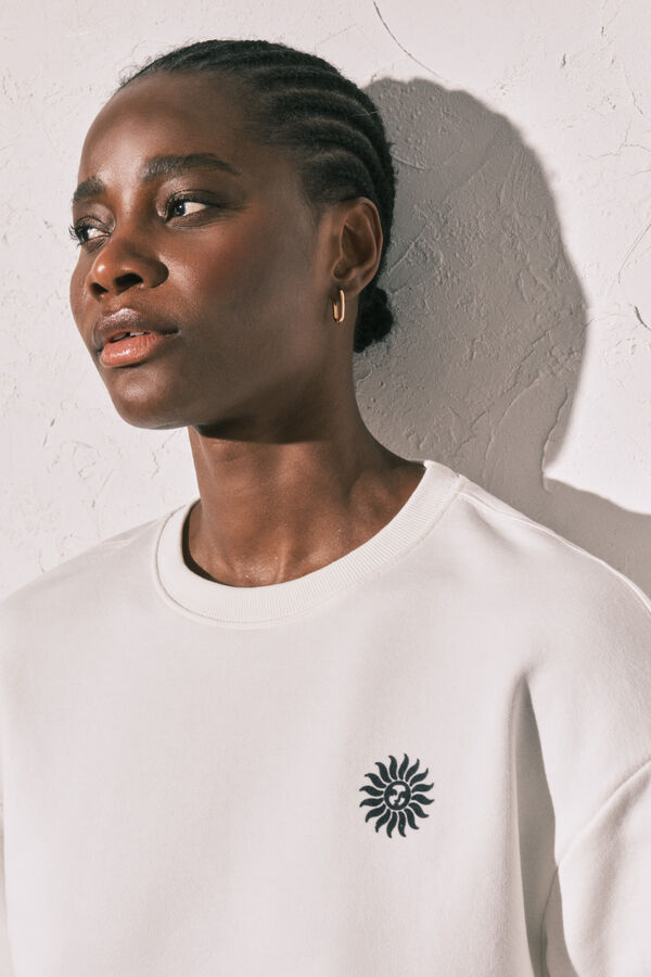 Women'secret Beli duks sa printom "Club del Mar" Bež