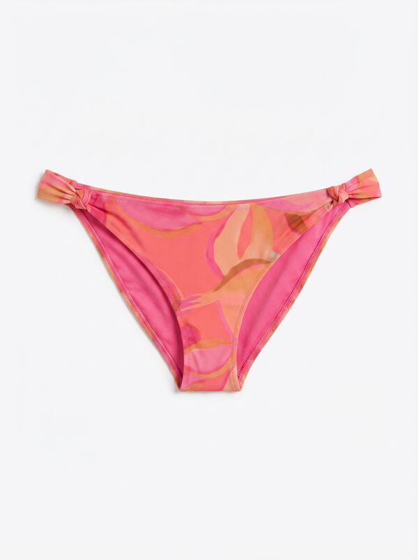 Women'secret Klasičan donji deo bikinija sa cvetnim mrežastim U efektom Print
