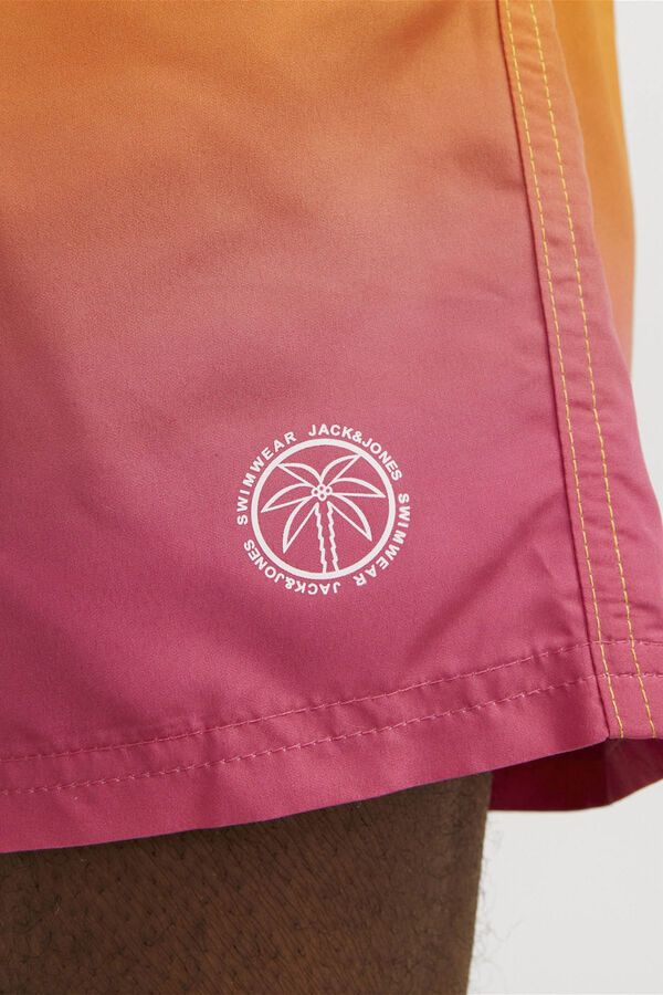 Jack & Jones Men's tie dye swim shorts yellow