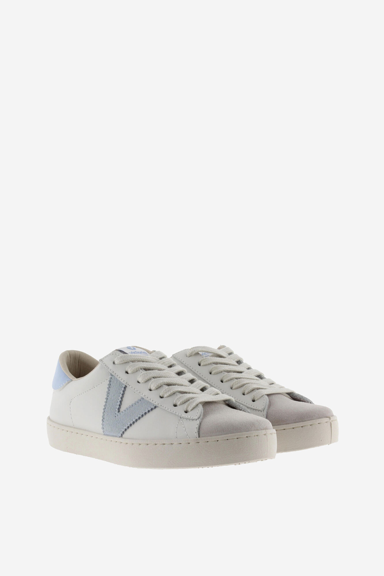 Leather split leather toe sneakers