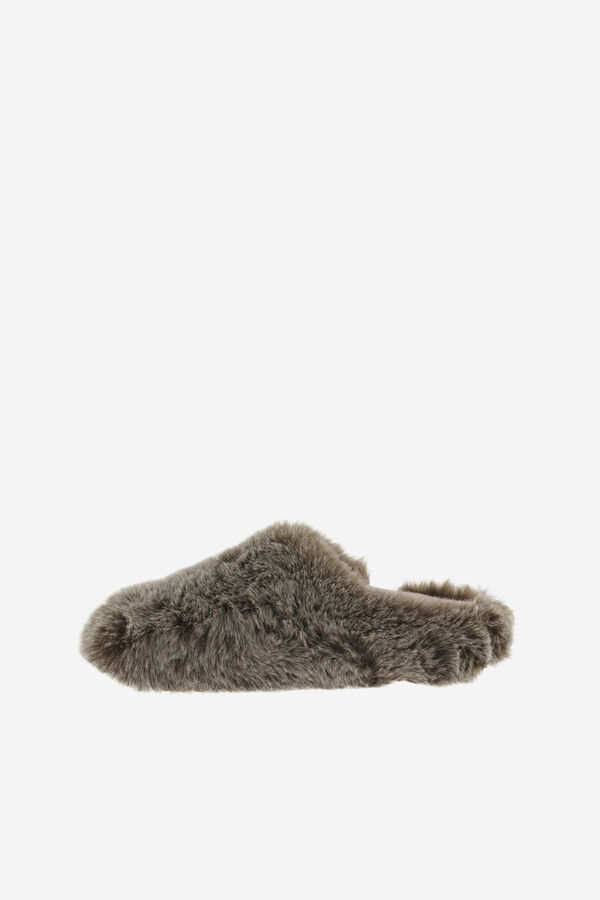 Victoria Victoria Norte fur slippers Braon