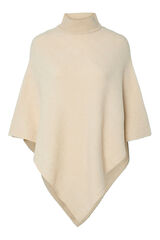 Pieces Poncho con cuello gris