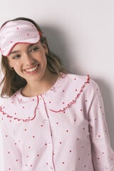 Women'secret Maska za spavanje sa prugama i srcima Print