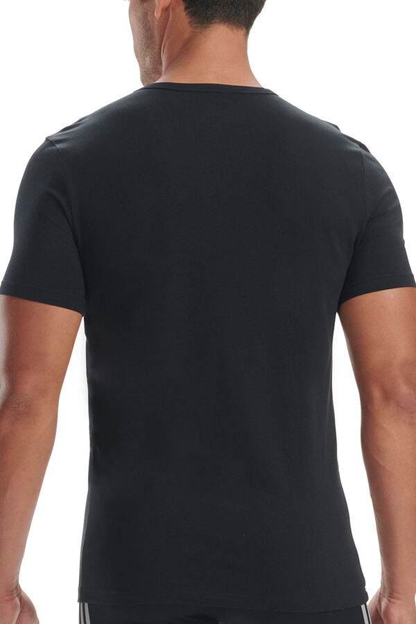 Adidas Pacote de 2 camisetas masculinas Adidas preto