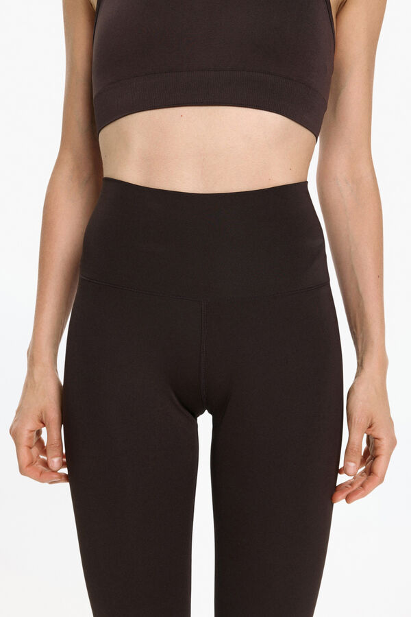 Only Play Legging JAM tiro extra alto marr&oacute;n