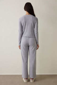 Penti Conjunto de pijama t&eacute;rmico Dahlia com gola em V e manga manga .