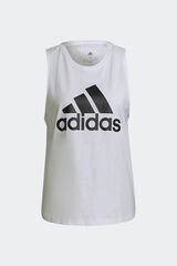 Adidas Camiseta sin mangas Adidas logo blanco