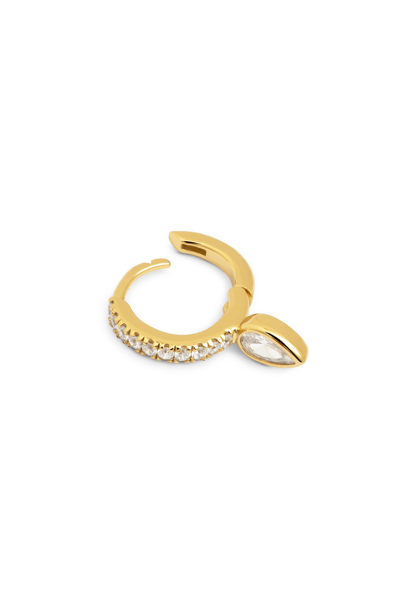 Singularu Pendiente Solto Argola Cleo Gota Banho Ouro