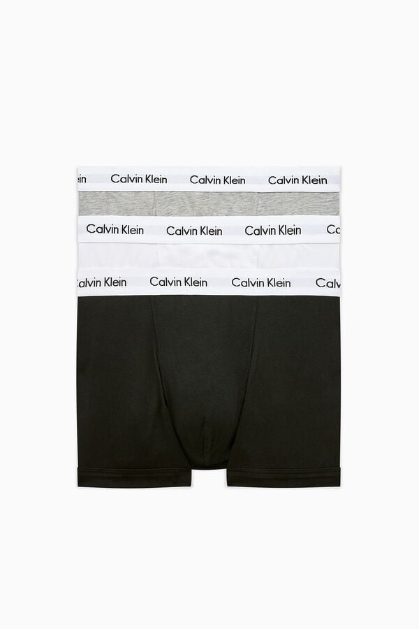 Womensecret Pack de 3 Boxers de algodón con cinturilla de Calvin Klein estampado