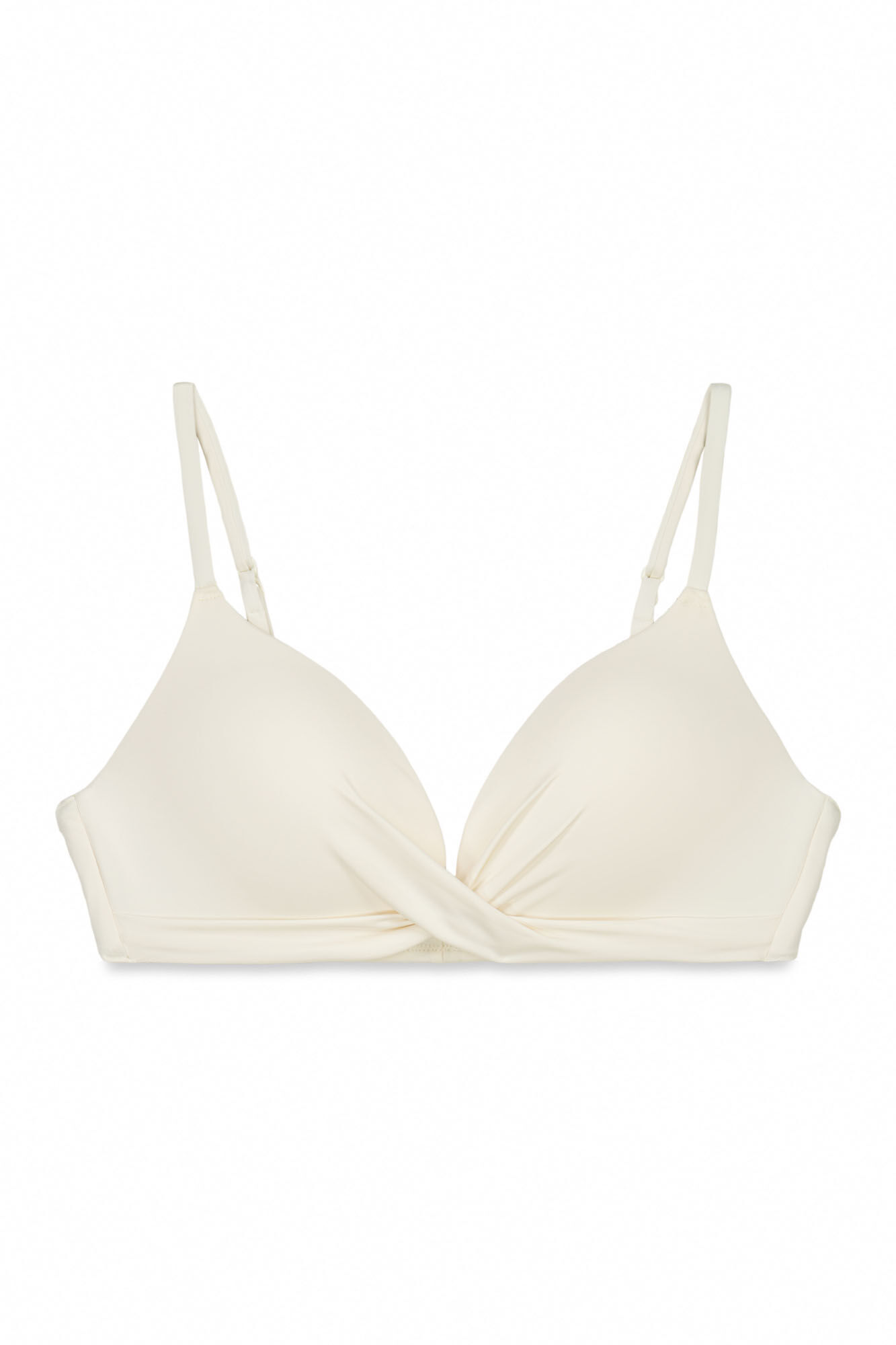 Women'secret Feh&eacute;r keresztezett push-up bikinifelső
