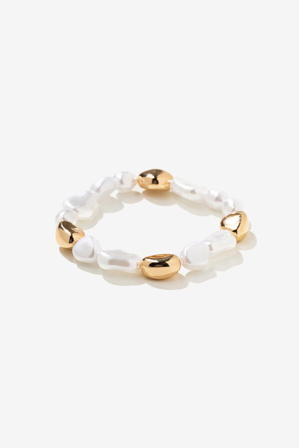 Vilanova Pulseira de contas com efeito p&eacute;rola estampado