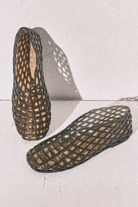 Women'secret Crne mrežaste jelly sandale