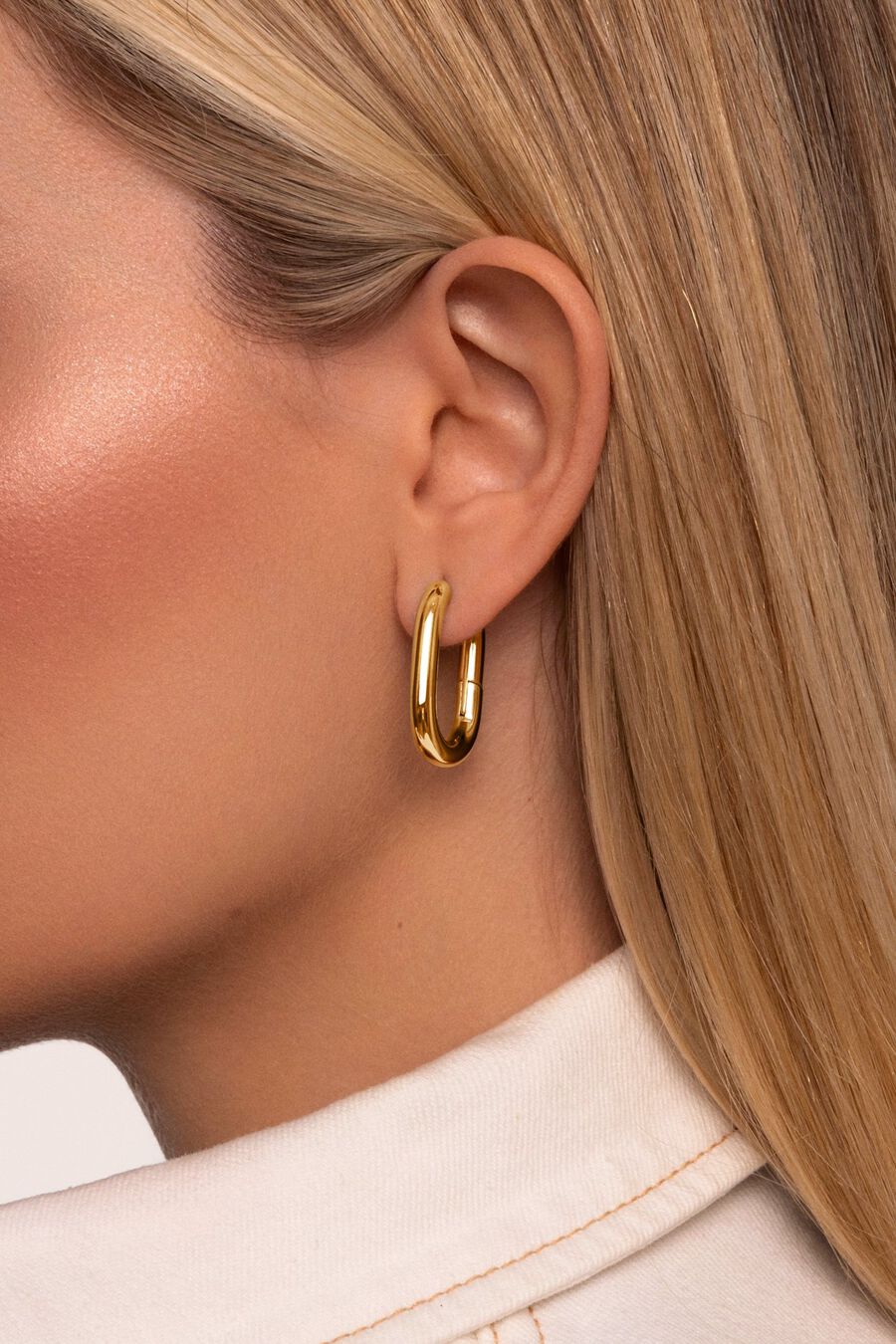 Pendientes Aro Bolero Acero Baño Oro