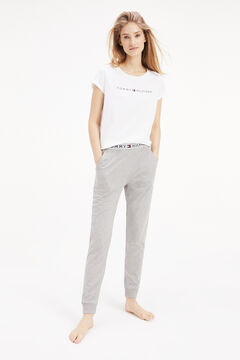 Tommy Jeans Camiseta de algod&oacute;n blanco