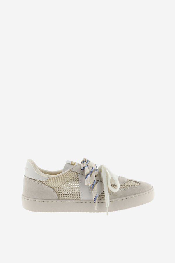 Victoria Zapatillas tipo malla piezas serraje beige