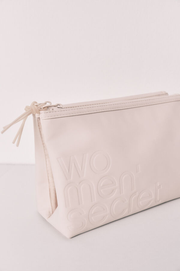 Women'secret Beli srednji dvostruki neseser Bež