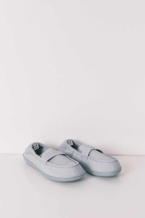 Women'secret Plave mokasinske sobne papuče Plava