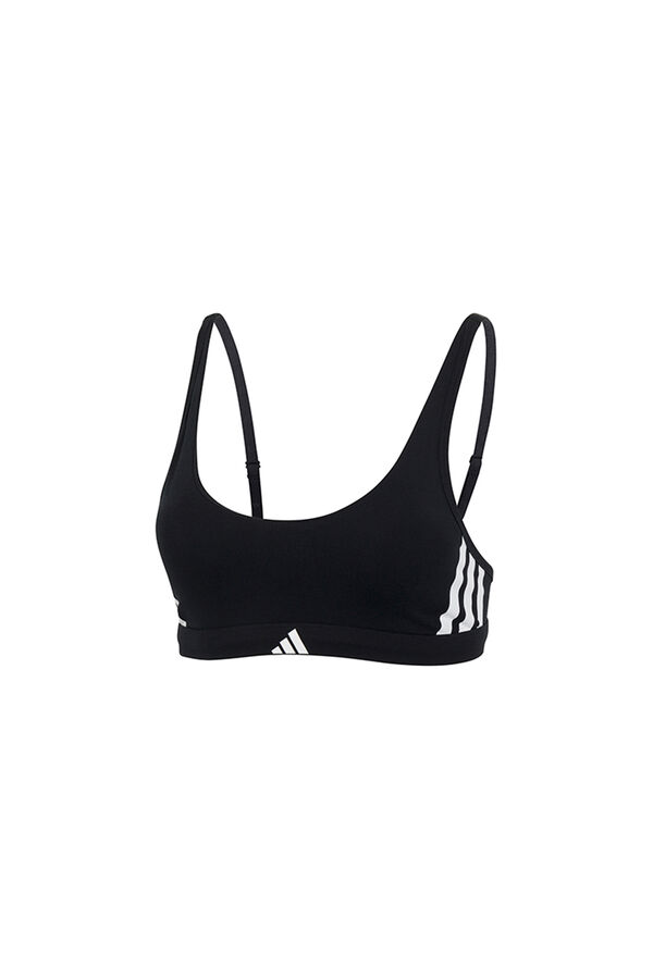 Adidas Sujetador Active Essential Cotton 3 Stripes negro